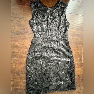 Black sequin dress